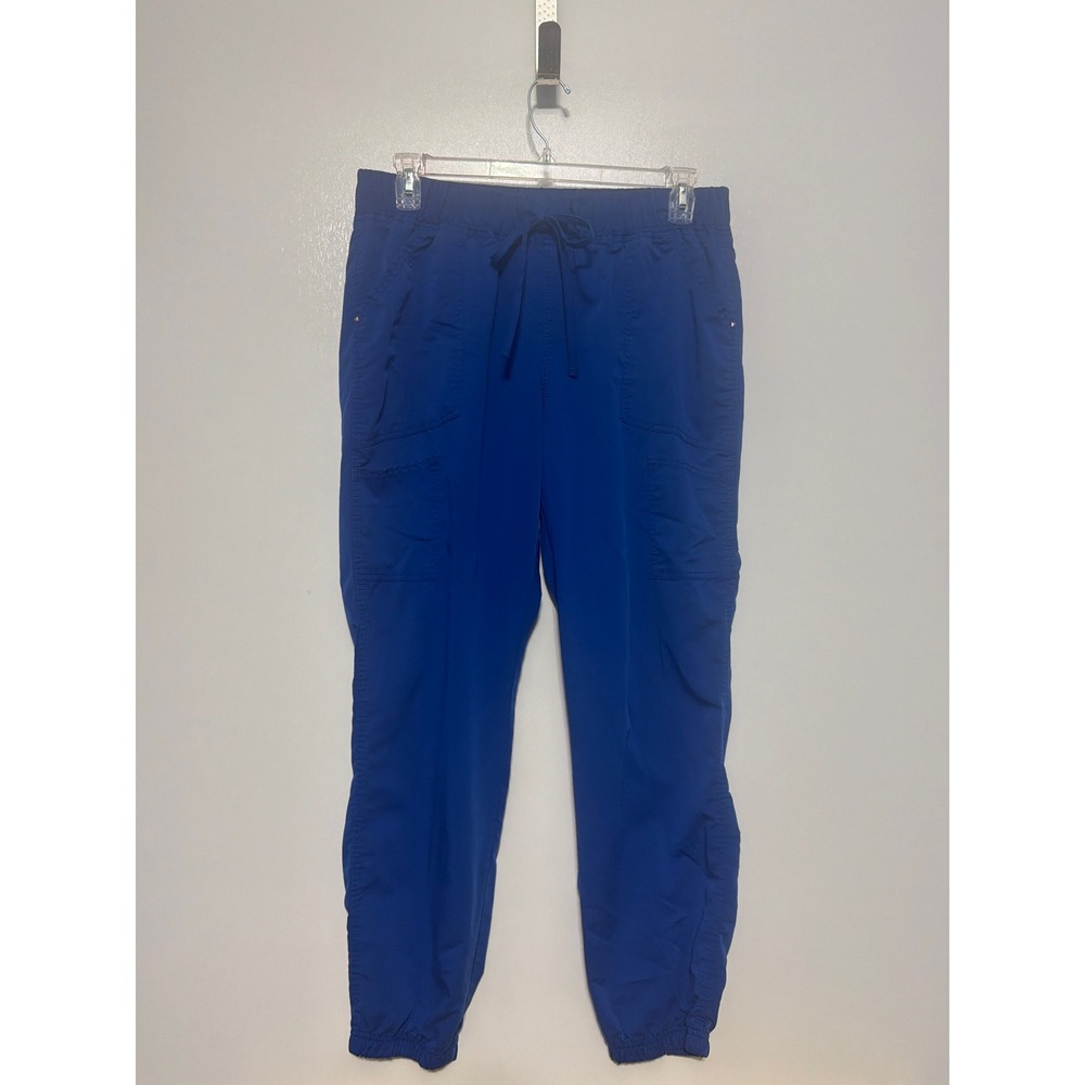 Scrubstar Electric Blue Jogger Scrub Pants XL WM00B056 Cargo Drawstring Waist